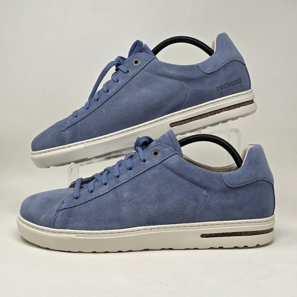 Birkenstock Bend Low Soft Blue Suede Leather Regular Width Men's Size US 12 New - Picture 3 of 12